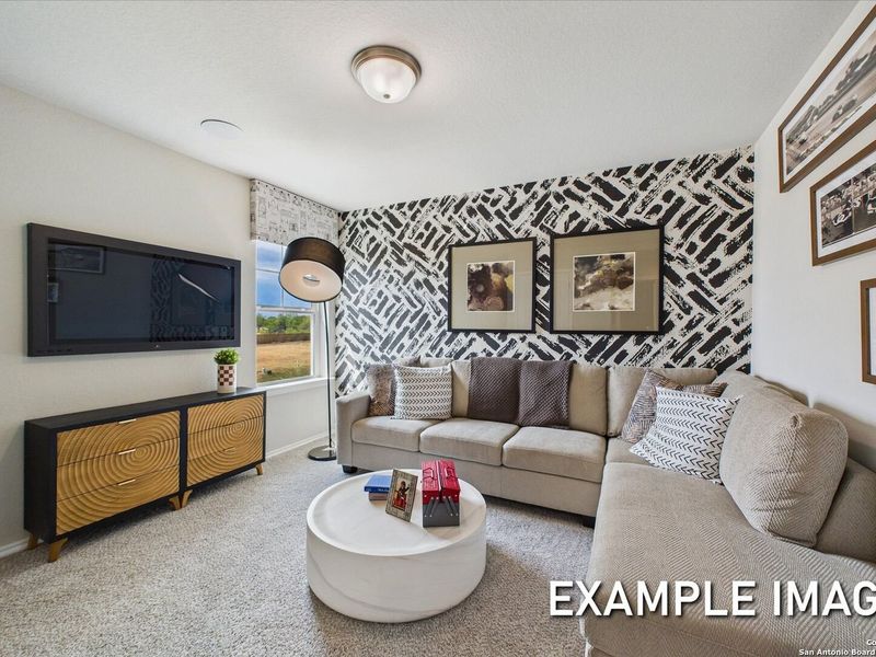 Furnished interior view inside a new home in Agave, San Antonio (Image 27).