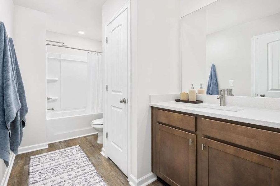 Furnished interior view inside a new home in The Woodlands Preserve, Jackson (Image 8).