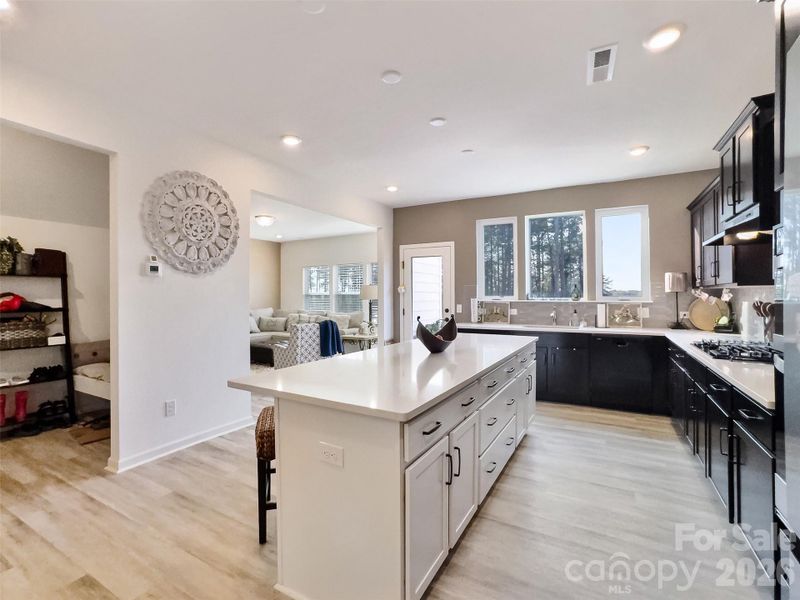 Island hub and breakfast bar