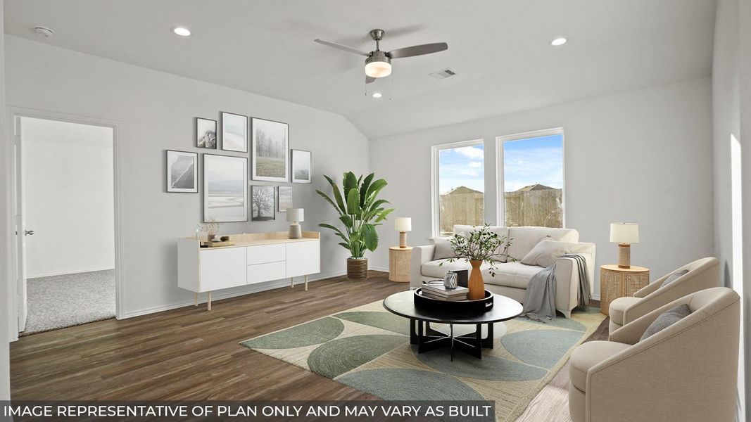 Furnished interior view inside a new home in Newport Pointe, Crosby (Image 4).