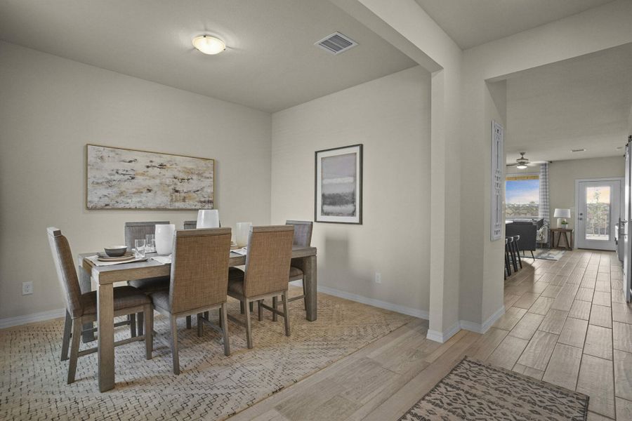 Representative furnished interior of a home built from the Red Yucca by View Homes in Campo Del Sol, El Paso (Image 5). Representative furnished interior of a home built from the Red Yucca by View Homes in Campo Del Sol, El Paso (Image 5).