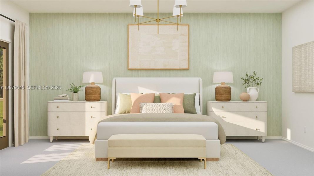 Furnished interior view inside a new home in Coral Breeze, Miami (Image 21).