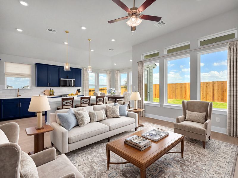 Furnished interior view inside a new home in Parklands Estates, Schertz (Image 5).