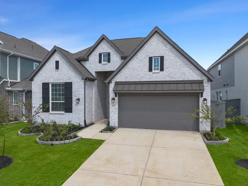 Front exterior of a new home in Jubilee, Hockley, TX, highlighting curb appeal (Image 20).