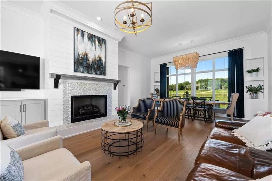 Furnished interior view inside a new home in , Fayetteville (Image 37). Furnished interior view inside a new home in , Fayetteville (Image 37).