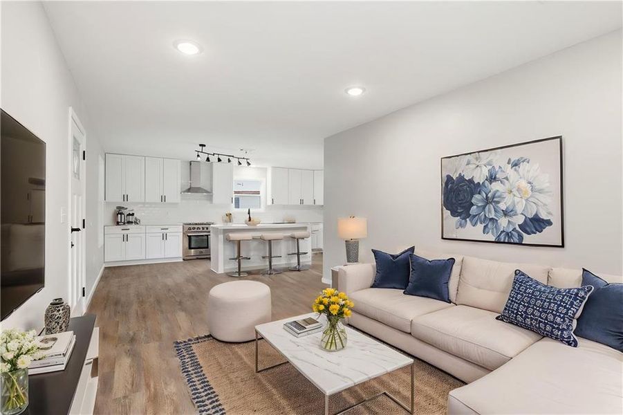 Furnished interior view inside a new home in , Toccoa (Image 7).