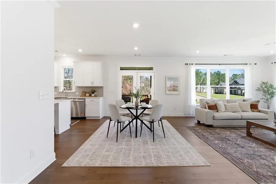 Furnished interior view inside a new home in The Estates at Hurricane Pointe, Douglasville (Image 36).