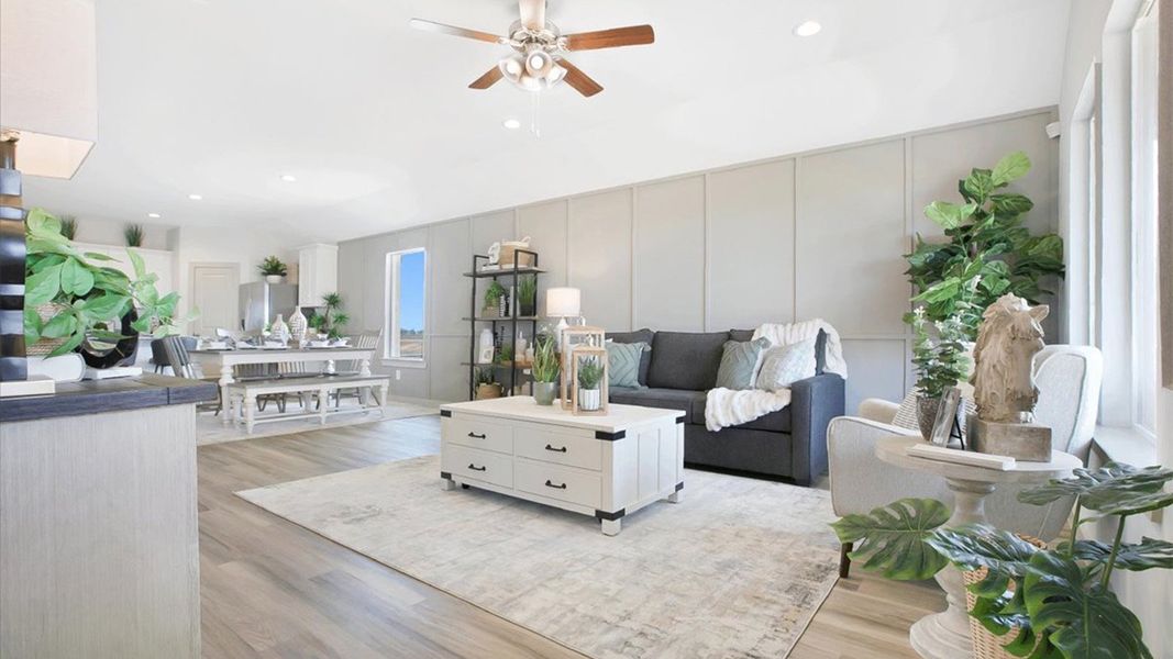 Representative furnished interior of a home built from the The Gaven by D.R. Horton in Terra Vista, Lubbock (Image 8).