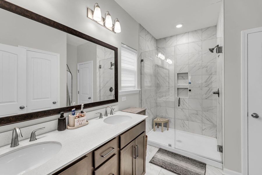 Furnished interior view inside a new home in Cordgrass Landing, Johns Island (Image 29).