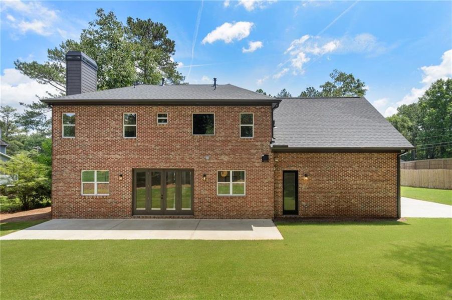 Front exterior of a new home in , Snellville, GA, highlighting curb appeal (Image 26). Front exterior of a new home in , Snellville, GA, highlighting curb appeal (Image 26).