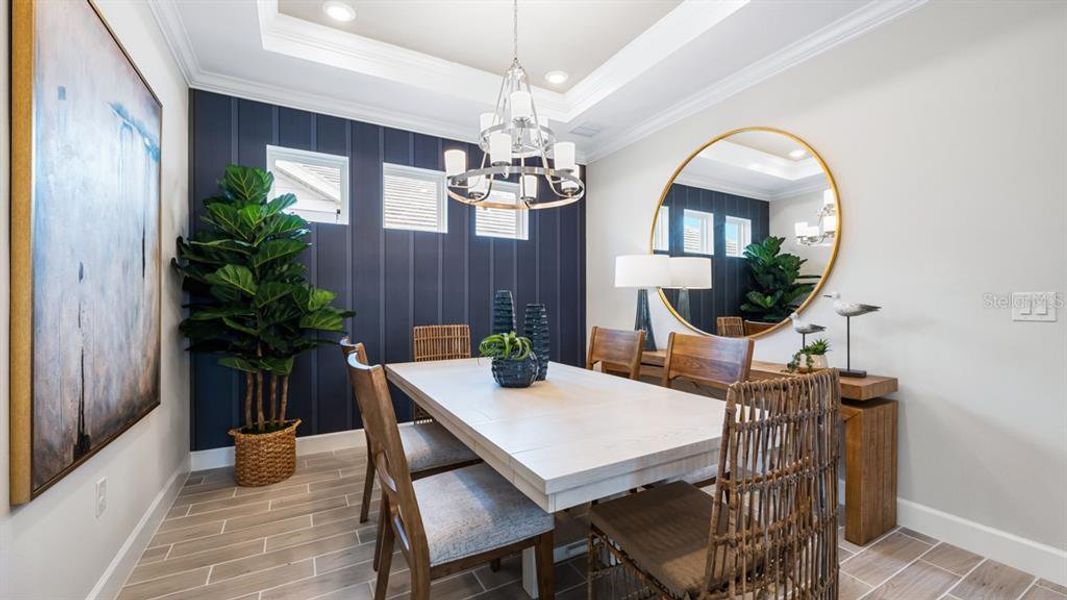 Furnished interior view inside a new home in Esplanade at Wiregrass Ranch, Wesley Chapel (Image 28).