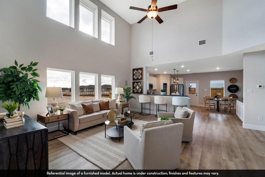 Furnished interior view inside a new home in Hunters Glen, Jarrell (Image 22). Furnished interior view inside a new home in Hunters Glen, Jarrell (Image 22).