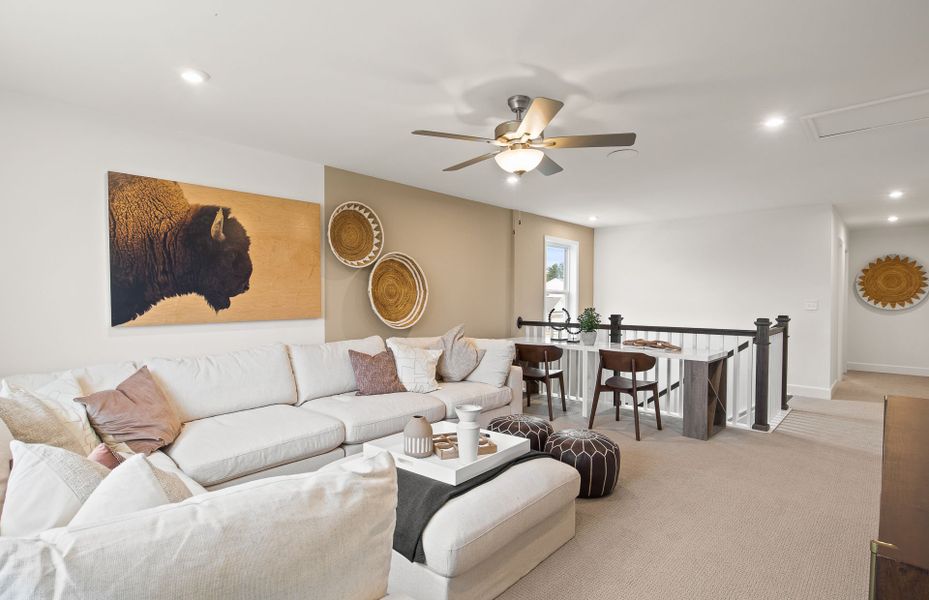 Furnished interior view inside a new home in Sweetwater Hills, Moore (Image 10). Furnished interior view inside a new home in Sweetwater Hills, Moore (Image 10).
