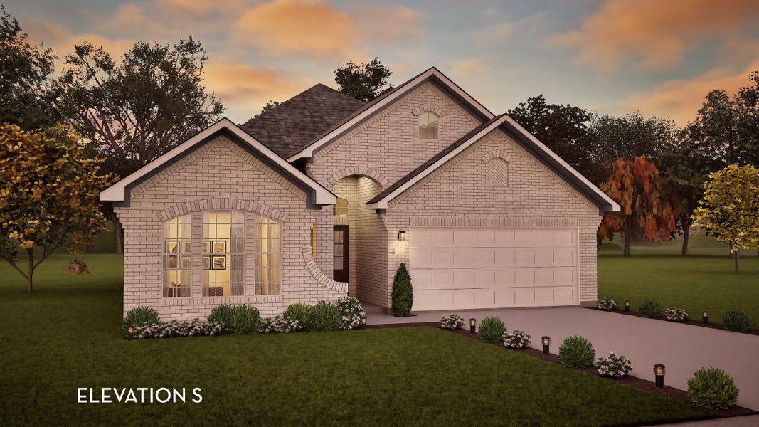 Representative exterior photo of a completed home built from the Greeley by CastleRock Communities in Solterra, Mesquite, TX (Image 20). Representative exterior photo of a completed home built from the Greeley by CastleRock Communities in Solterra, Mesquite, TX (Image 20).