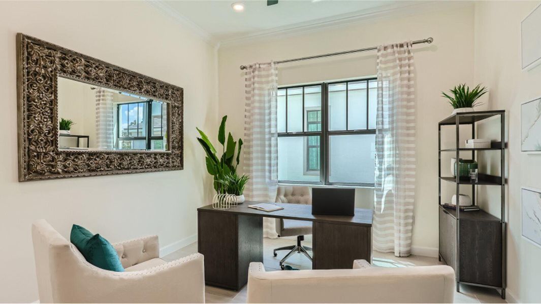 Furnished interior view inside a new home in Tesoro Club, Port St. Lucie (Image 9).
