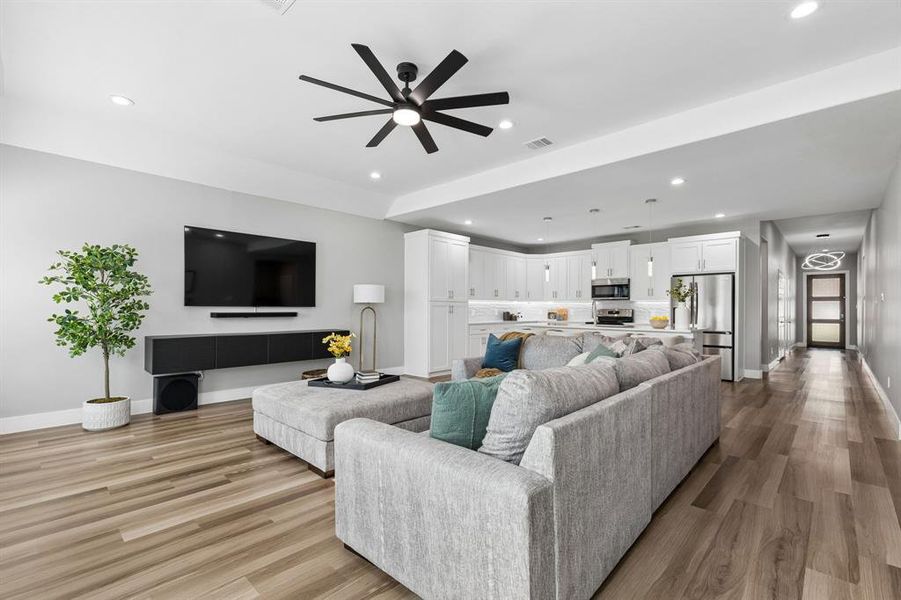 Furnished interior view inside a new home in , Dallas (Image 22).