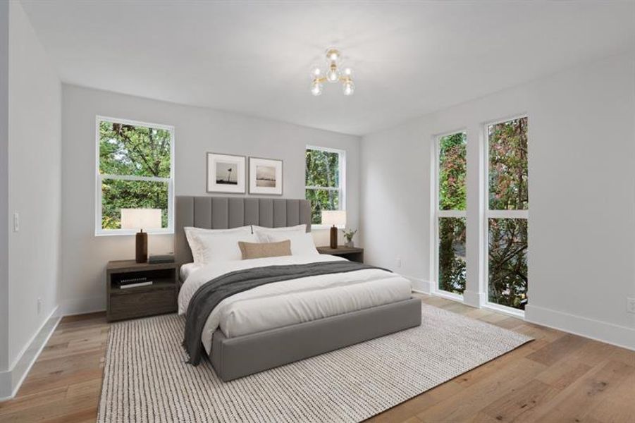 Furnished interior view inside a new home in , Atlanta (Image 11).