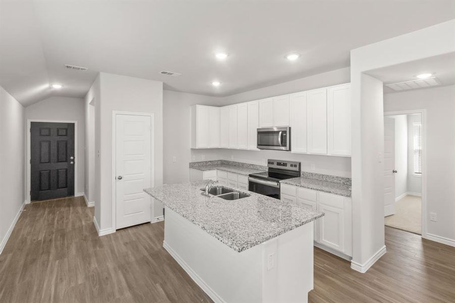 Furnished interior view inside a new home in Retreat at Fossil Creek, Fort Worth (Image 4).