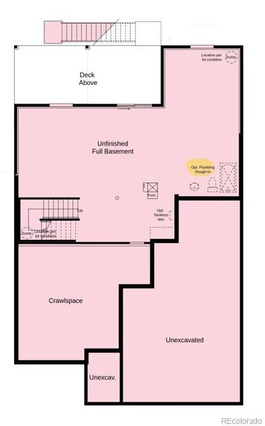 Structural options include: extended covered deck, modern fireplace, study in lieu of flex, walkout basement.