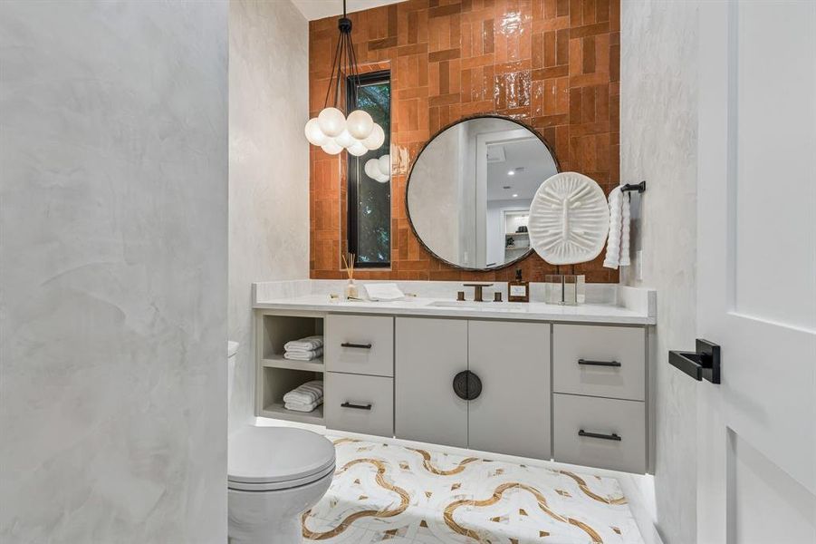 Furnished interior view inside a new home in , Dallas (Image 20).
