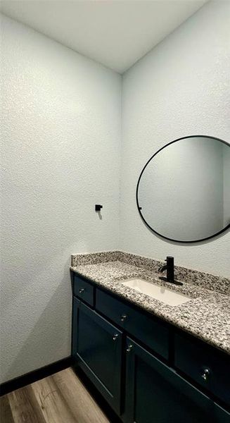 Half bath by back door