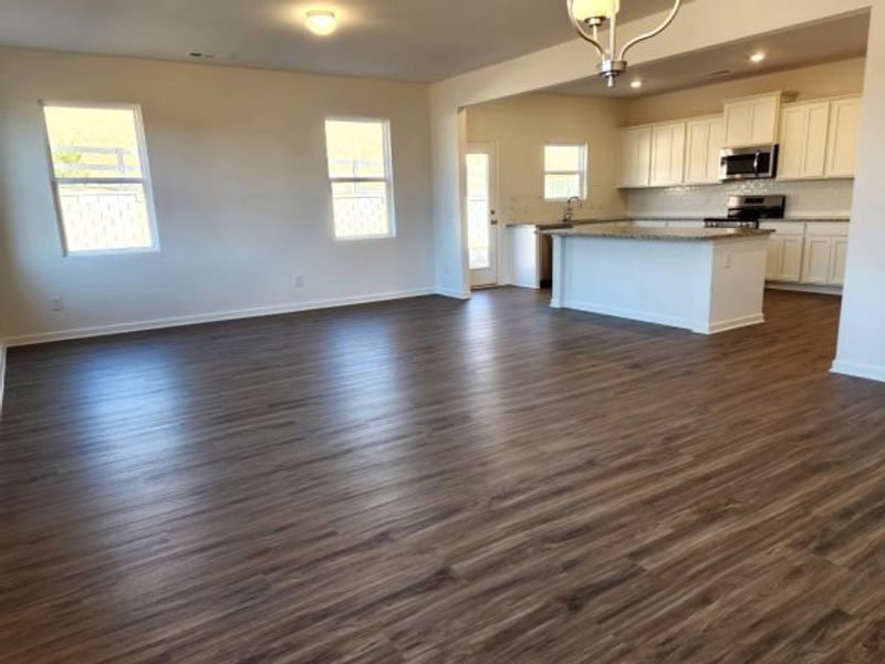 Representative unfurnished interior of a home built from the Boxwood Townhome by Piedmont Residential in The Retreat at Browns Ridge, Newnan (Image 46).