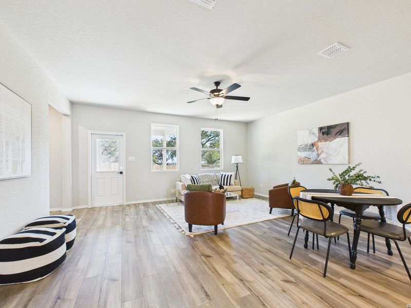 Furnished interior view inside a new home in Bricewood, San Antonio (Image 15).