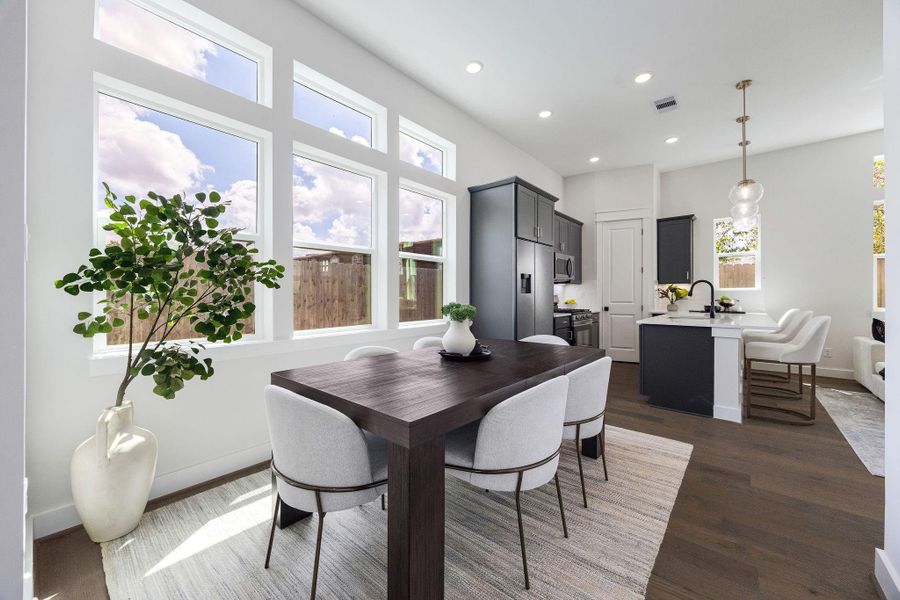 Furnished interior view inside a new home in Montridge, Houston (Image 34).