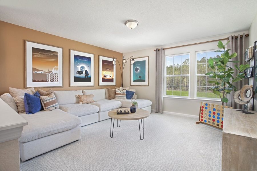 Representative furnished interior of a home built from the 2566 by KB Home in Hawkes Meadow, Jacksonville (Image 7). Representative furnished interior of a home built from the 2566 by KB Home in Hawkes Meadow, Jacksonville (Image 7).