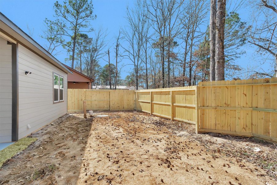 Exterior details and patio area of a home in , Point Blank (Image 22).