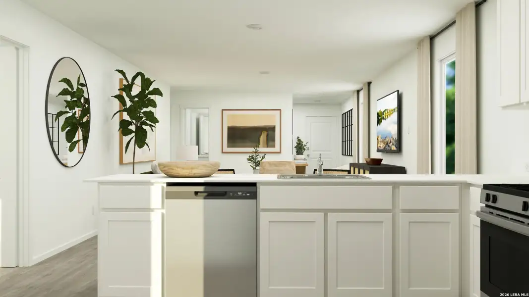 Furnished interior view inside a new home in Windridge, Kerrville (Image 10).