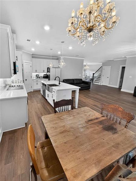 Furnished interior view inside a new home in , Gillsville (Image 15).