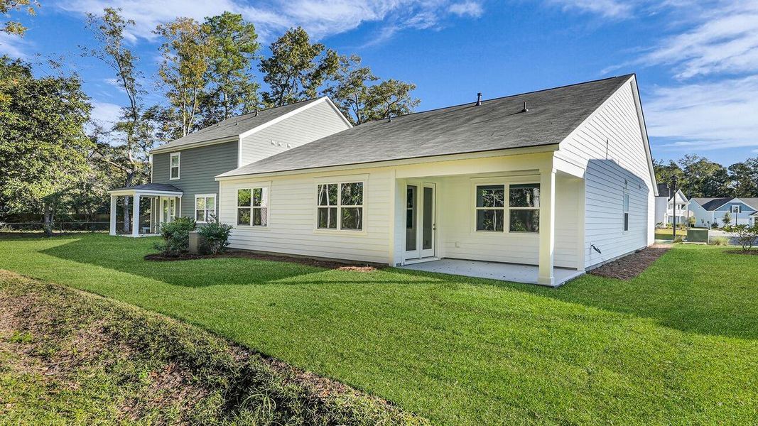 Exterior details and patio area of a home in Founders Corner, Summerville (Image 16).