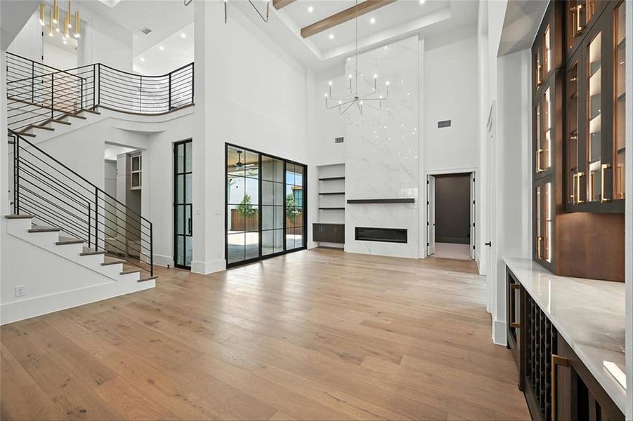 Furnished interior view inside a new home in Fields, Frisco (Image 15).