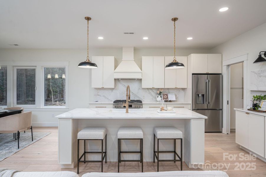 Furnished interior view inside a new home in , Hickory (Image 38).
