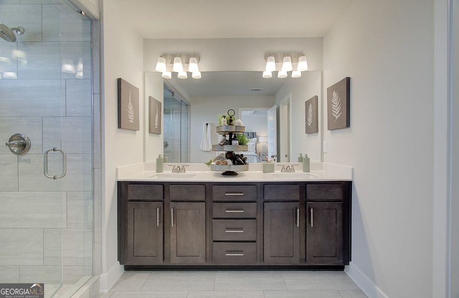 Furnished interior view inside a new home in Millstone at Mundy Mill, Gainesville (Image 20).