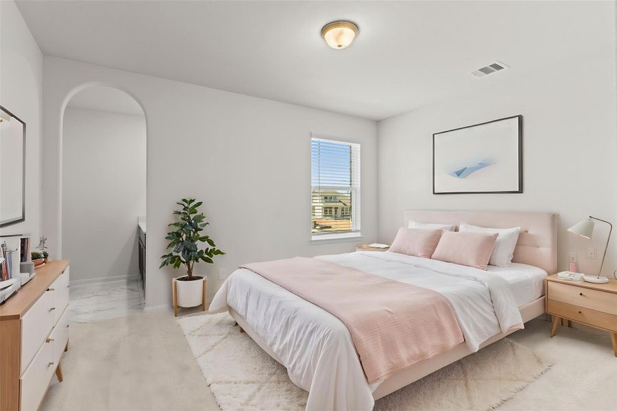 Furnished interior view inside a new home in Wildrye, Waller (Image 11).