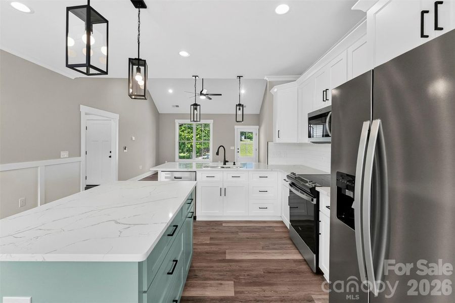 Furnished interior view inside a new home in , Albemarle (Image 17).