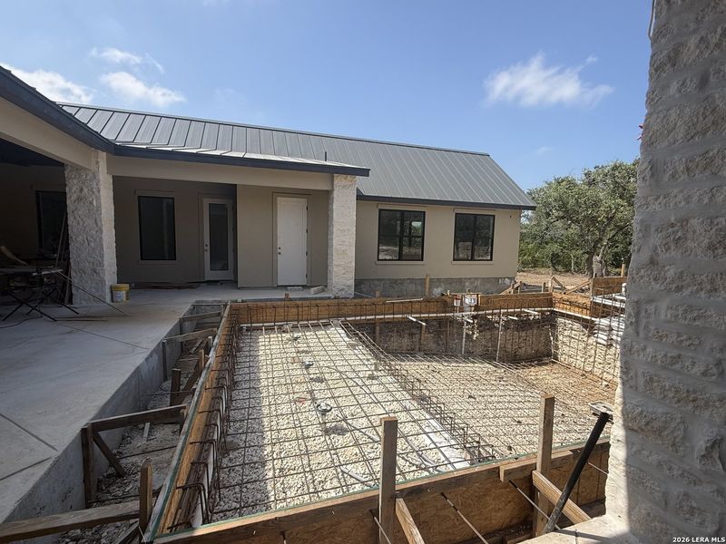 In-progress construction of a new home in , Boerne, TX (Image 4).