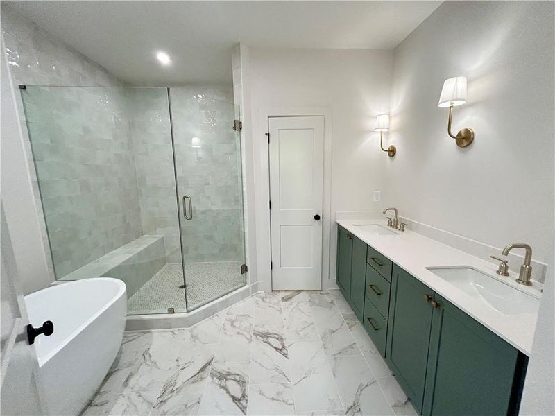 Furnished interior view inside a new home in , Atlanta (Image 2).