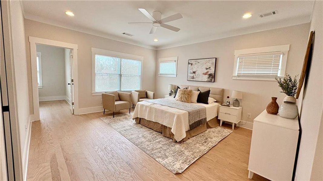 Furnished interior view inside a new home in , Atlanta (Image 35).
