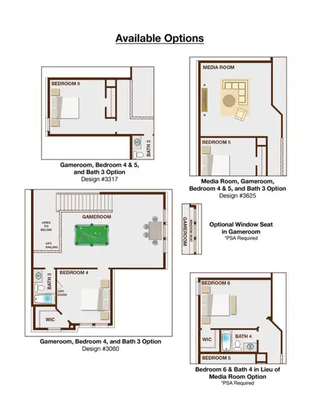 2D floor plan layout for the Grand Catalina - Executive Platinum by Grand Homes in Edgewater, Fate, TX (Image 4).