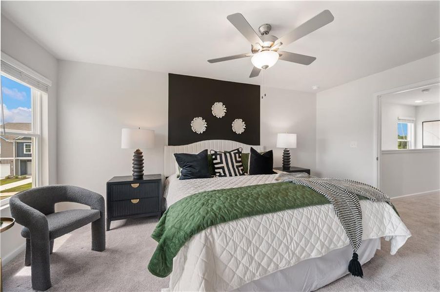 Furnished interior view inside a new home in Walden Park – The Collection, Jonesboro (Image 27).