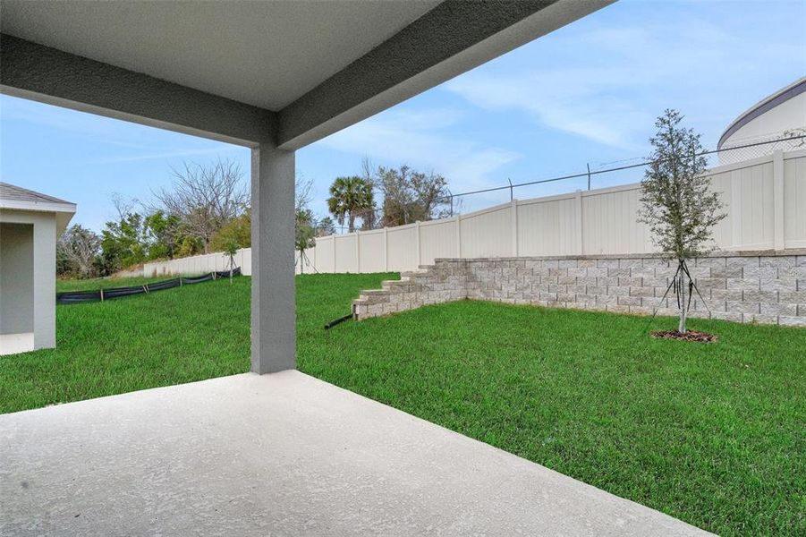 Exterior details and patio area of a home in Seaport Village, Tavares (Image 3). Exterior details and patio area of a home in Seaport Village, Tavares (Image 3).