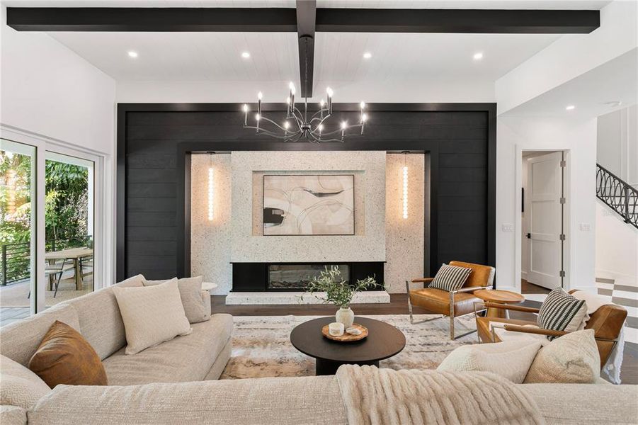 Furnished interior view inside a new home in , Tampa (Image 37).