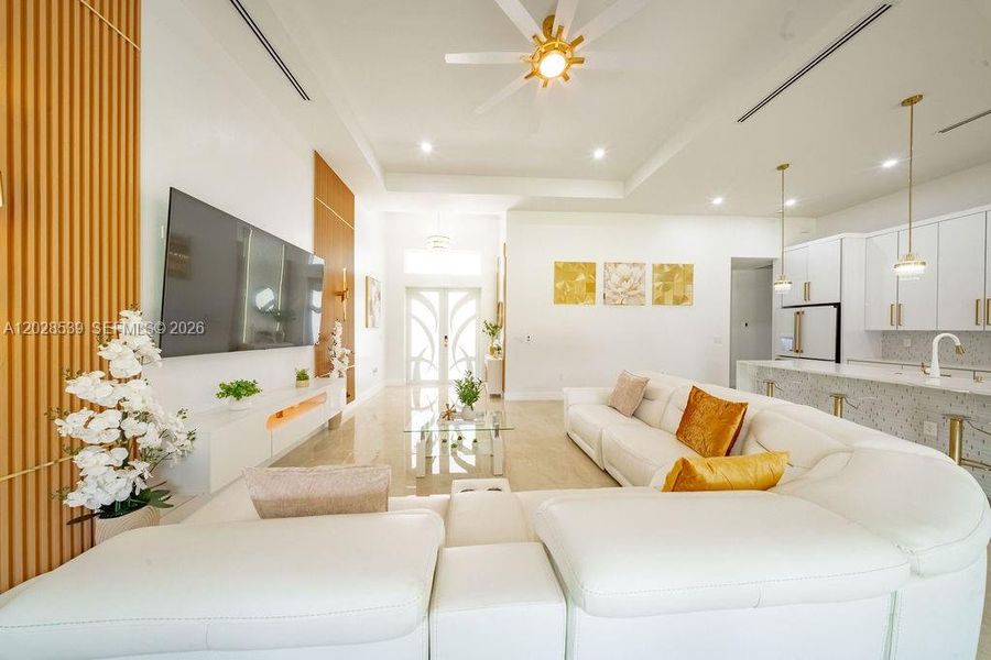 Furnished interior view inside a new home in , North Fort Myers (Image 10).