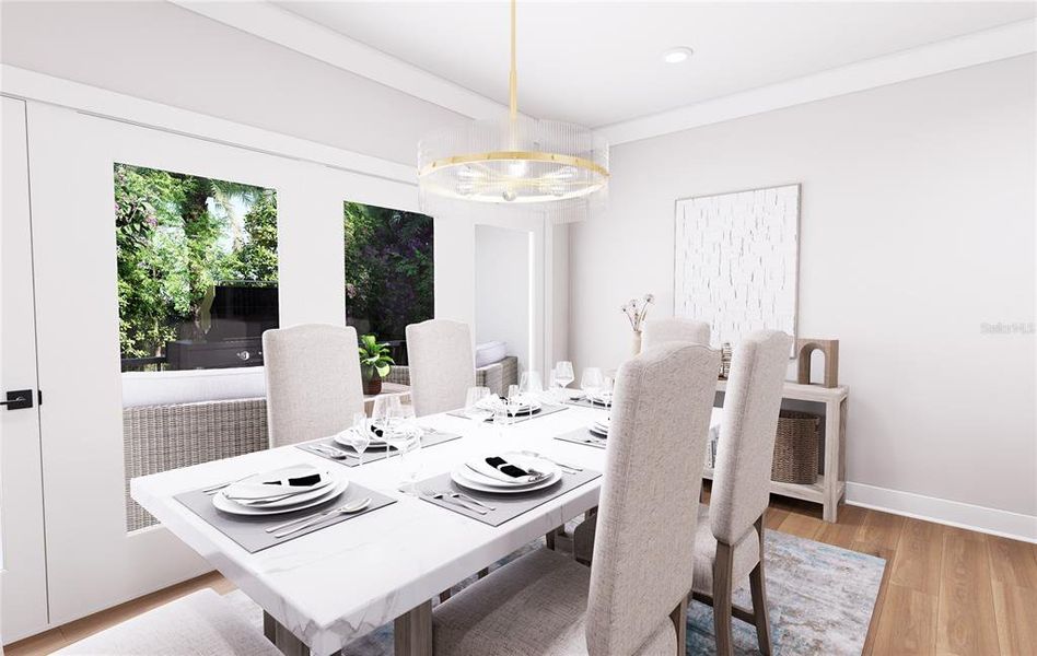 Furnished interior view inside a new home in Blanc, St. Petersburg (Image 24).