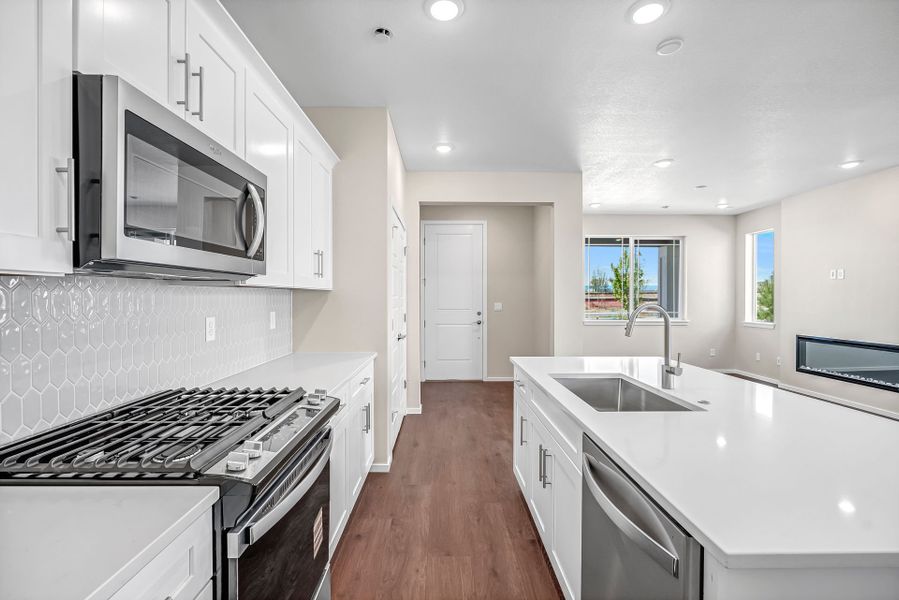 Furnished interior view inside a new home in Barefoot Village, Firestone (Image 4).