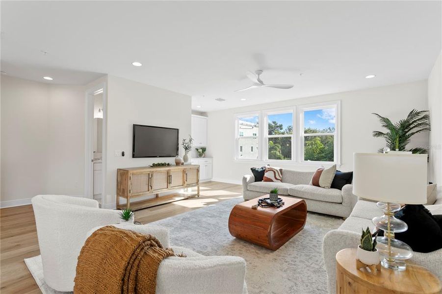 Furnished interior view inside a new home in , Tampa (Image 28).