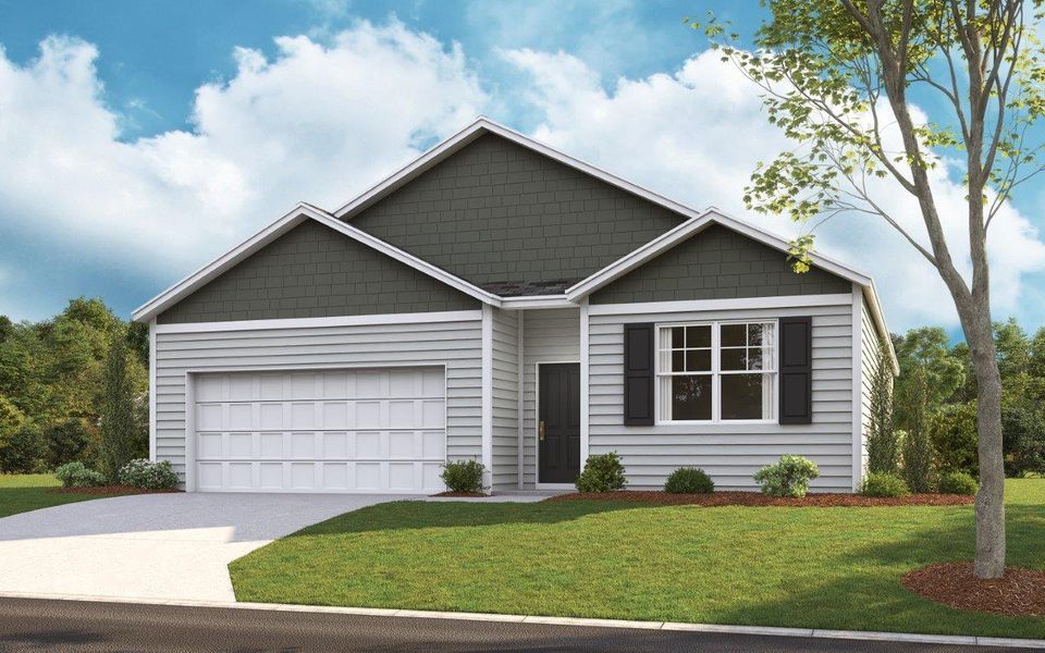 Representative exterior photo of a completed home built from the Cali by D.R. Horton in Creekside Ridge, Dandridge, TN (Image 2).